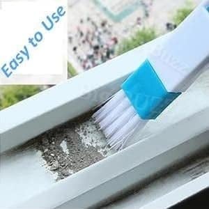 Ezalla Tripal Combo Magnetic Double Side Window Cleaner Tool with 2 Extra Cleaning Cotton Pads and Groove Frame Cleaning Brush Dust Cleaning Brush for Window Slot Keyboard with Mini Dustpan - Image 4