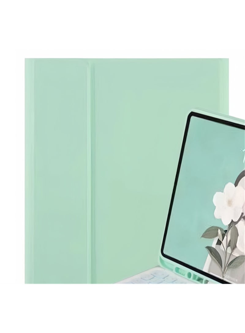 Yegni Compatible with Samsung tablet series Bluetooth backlit keyboard touch keyboard leather case with pen slot and mouse - Image 2