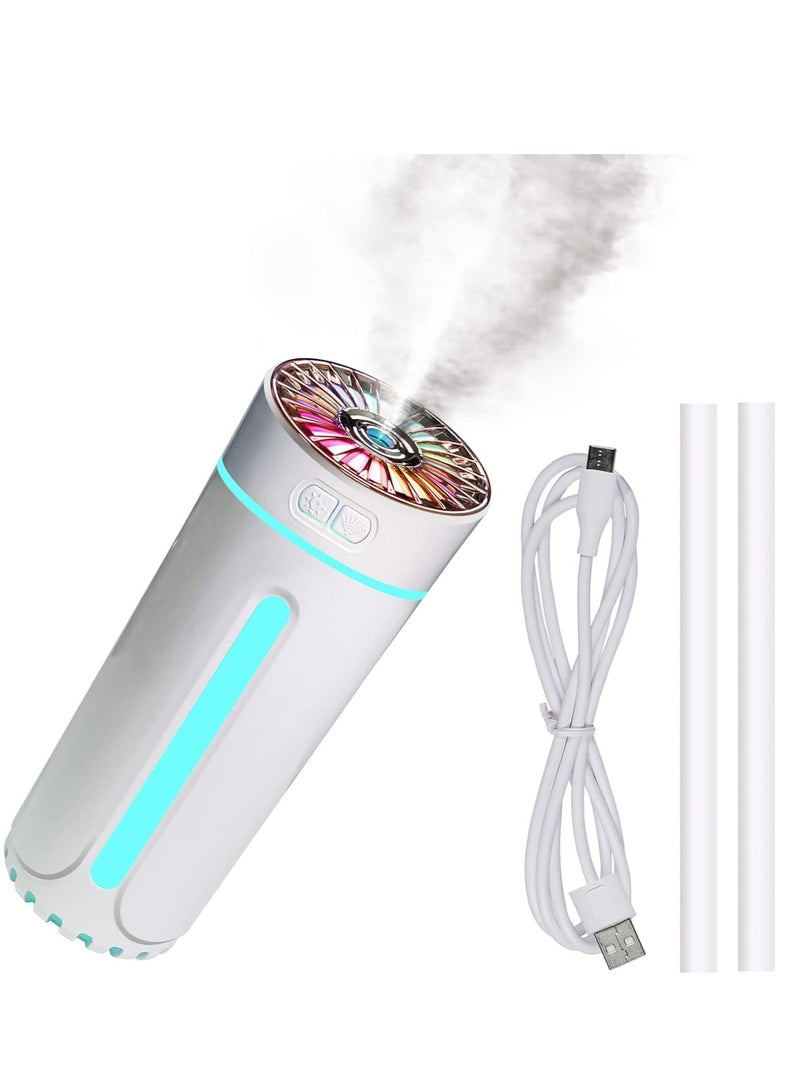 MOCOM Car Humidifier Air Freshener, Cool Mist Humidifier with Ultra-Quiet Operation, Auto Shut-Off, Two Spray Modes, Night Light Function, USB-Powered Portable Humidifier for Bedroom, Car, Home, and Office Use  - Image 1