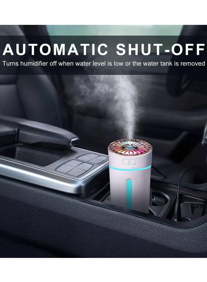MOCOM Car Humidifier Air Freshener, Cool Mist Humidifier with Ultra-Quiet Operation, Auto Shut-Off, Two Spray Modes, Night Light Function, USB-Powered Portable Humidifier for Bedroom, Car, Home, and Office Use  - Image 5