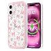 LCHULLE Magnetic for iPhone 16 Case Cute Pink Bows Compatible with Magsafe Clear Ribbon Bowknot Pattern for Women Girls Hard Back Cover Shockproof Phone Case for iPhone 16 Rose Bows - Image 2