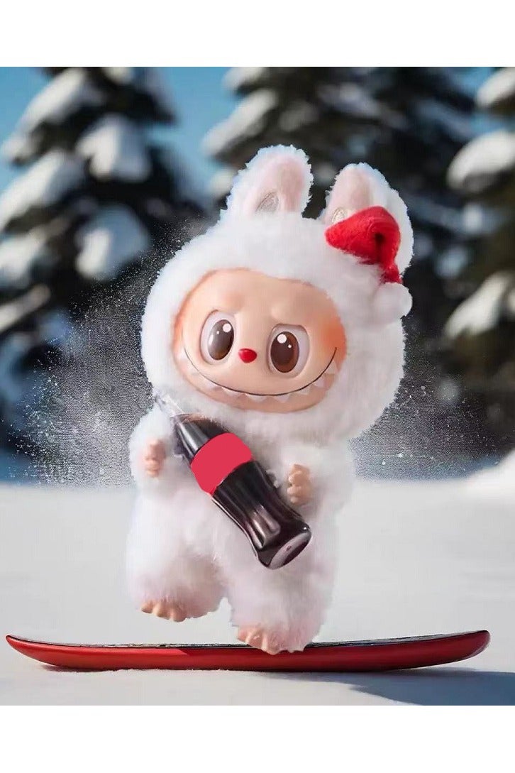 Ski Style - Labubu - Plush Doll, White Cute Vinyl Toy, 3rd Generation Surprise Shake Figure, Perfect Gift For Boys Girls Kids Birthday ,17 cm - Image 3