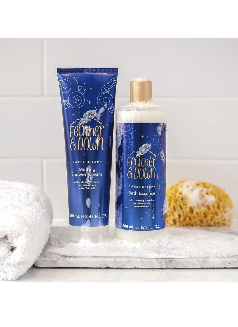 Feather & Down Sweet Dream Melting Shower Cream 250ml With Calming Lavender and Chamomile Essential Oils Cruelty Free Vegan Friendly Natural Extracts  - Image 4
