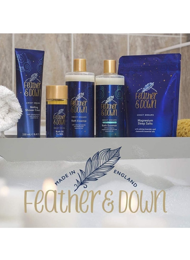 Feather & Down Sweet Dream Melting Shower Cream 250ml With Calming Lavender and Chamomile Essential Oils Cruelty Free Vegan Friendly Natural Extracts  - Image 5