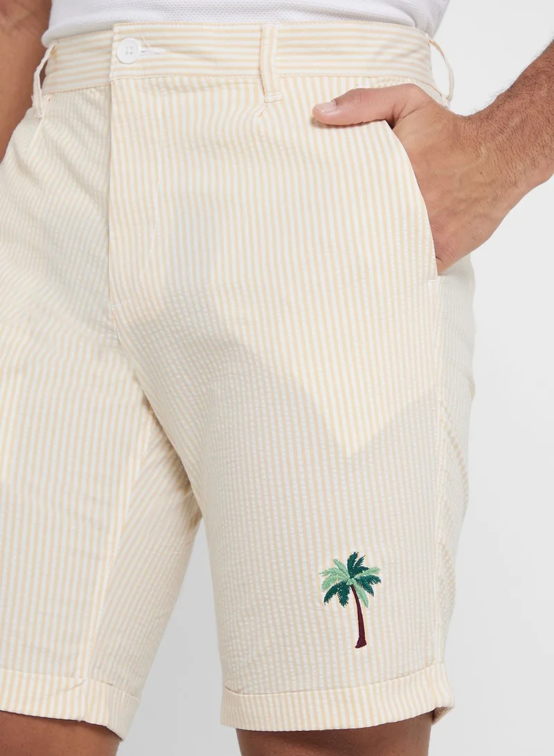توماس سكوت Thomas Scott Men Mid-Rise Slim Fit Shorts