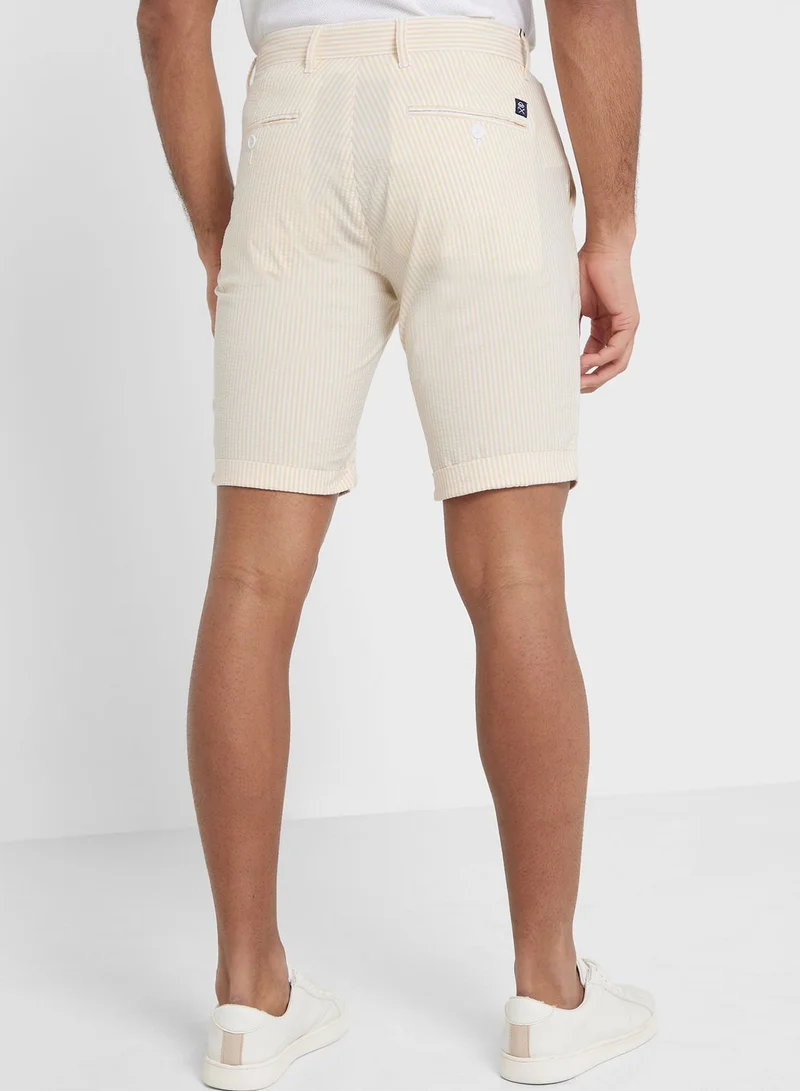 توماس سكوت Thomas Scott Men Mid-Rise Slim Fit Shorts