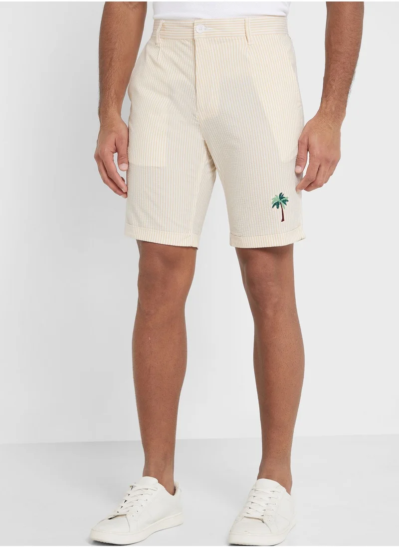 توماس سكوت Thomas Scott Men Mid-Rise Slim Fit Shorts