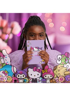 هالو كيتي مجموعة أدوات مكتبية من مجموعة & Friends Café، 22 قطعة من أدوات مكتبية من Sanrio، لوازم مدرسية لطيفة، إكسسوارات Sanrio، تتضمن دفتر ملاحظات وملصقات إسفنجية وأقلام Sanrio وأدوات مكتبية Kawaii  - Image 4