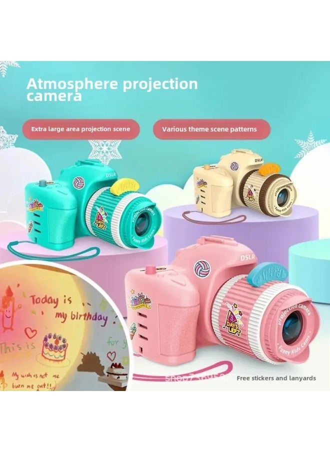 Generic Projection Camera Projector Decorative Atmosphere Glowing Toys Children's Holiday Toys Gifts-Color:Camera Green-Specifications:Camera Matching Exclusive [6 7th Battery = Screwdriver]]  - Image 4
