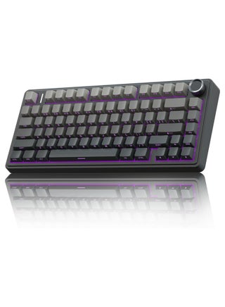 AULA F75 Wireless Mechanical Gaming Keyboard – 75% Compact Gasket Mount – Tri-Mode Bluetooth 5.0/2.4G/USB-C – Hot-Swappable LEOBOG Reaper Switches – RGB Backlit – Long Battery Life – Ultra-Fast Response for PC/Mac – (Black Gradient) - view 2