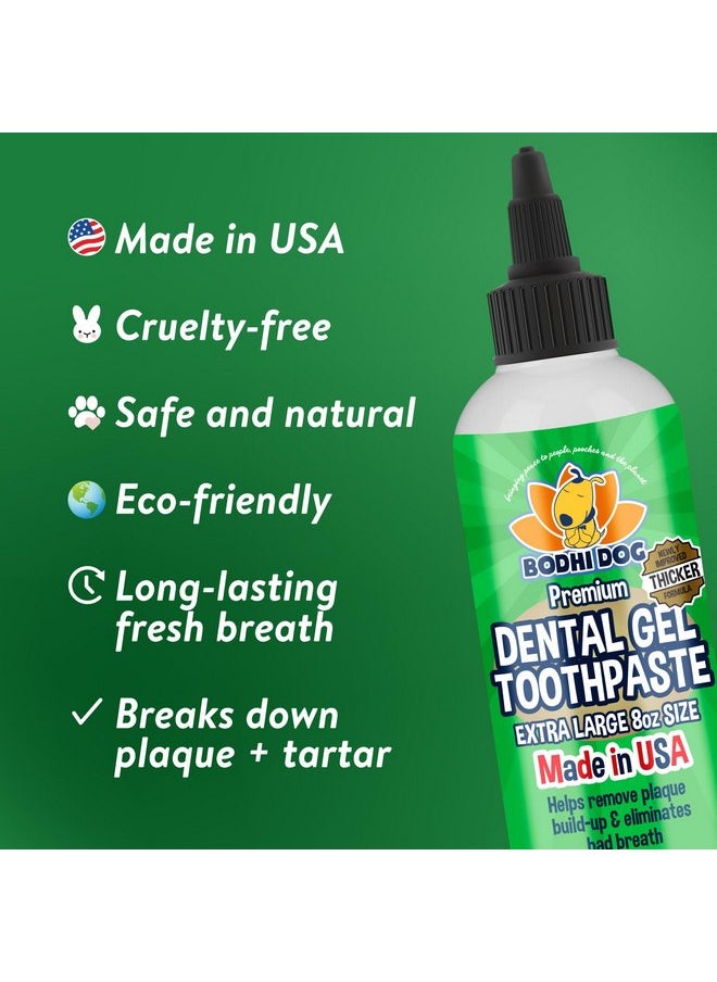 Bodhi Dog - Bodhi Dog Dental Gel Reduces Tartar and Freshens Bad Breath + 8-Pack Gentle Disposable Finger Toothbrush | Soft & High-Grade Dog Toothbrush with Silicone Bristles | Oral Care or Dental Care Bundle - Image 1