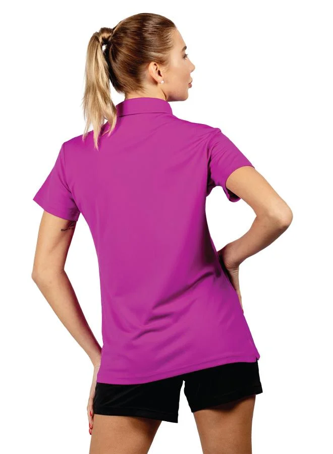 ZAECY Women's Panelled Polo Shirt