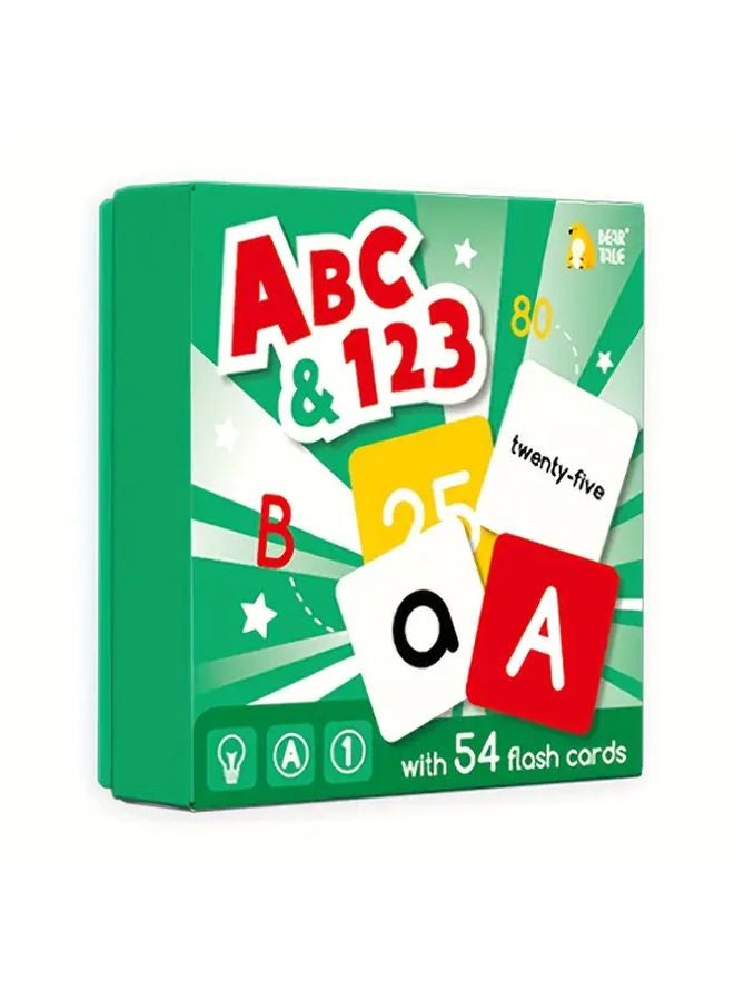 1 صندوق بطاقات تعلم الحروف الأبجدية والأرقام بطاقات تعليمية للأطفال هدايا - Image 1