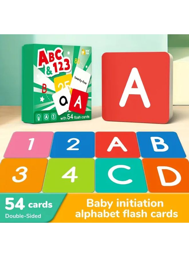 1 صندوق بطاقات تعلم الحروف الأبجدية والأرقام بطاقات تعليمية للأطفال هدايا - Image 2