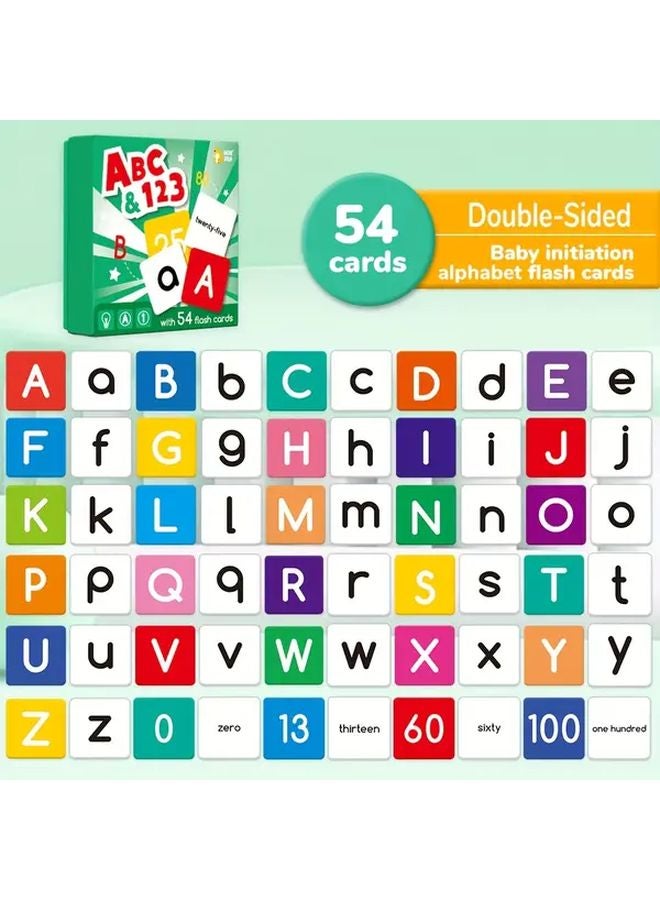 1 صندوق بطاقات تعلم الحروف الأبجدية والأرقام بطاقات تعليمية للأطفال هدايا - Image 3
