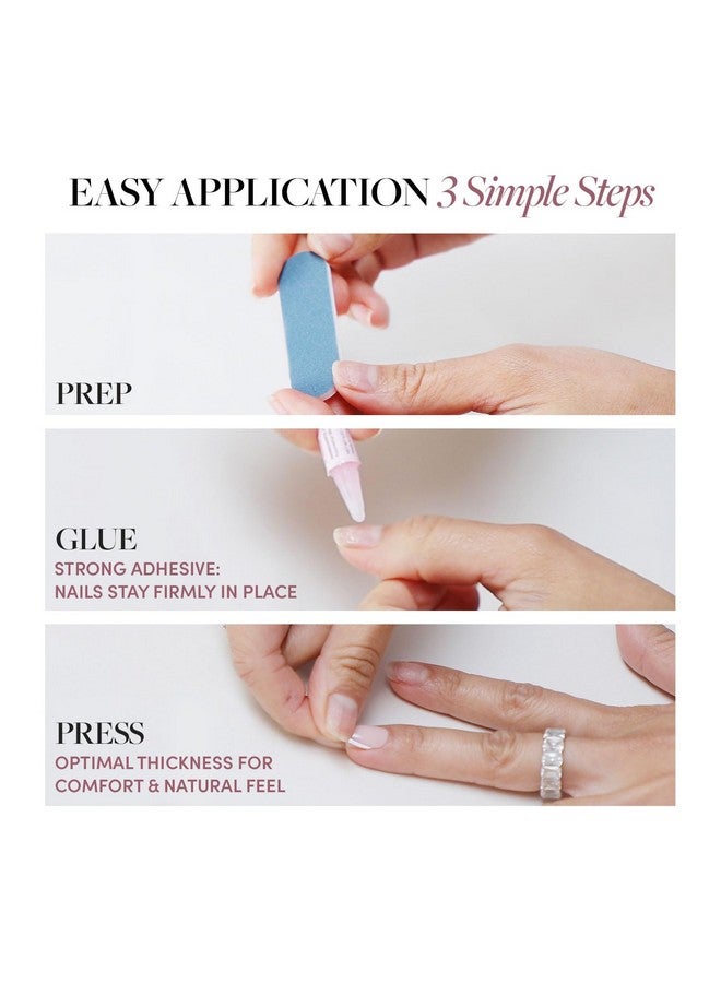 جلامنتيك أظافر صناعية قصيرة بلون أحمر كلاسيكي | لون بارد غير شفاف، أظافر صناعية قصيرة بلون أحمر لوزية خالدة، قابلة لإعادة الاستخدام مع غراء | جودة الصالون | 15 مقاسًا - مجموعة أظافر مكونة من 30 قطعة - Image 4