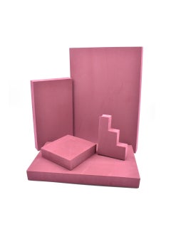 Generic EVA Foam Geometric Photo Props for Cosmetics and Accessories Bean paste color five-piece set 
