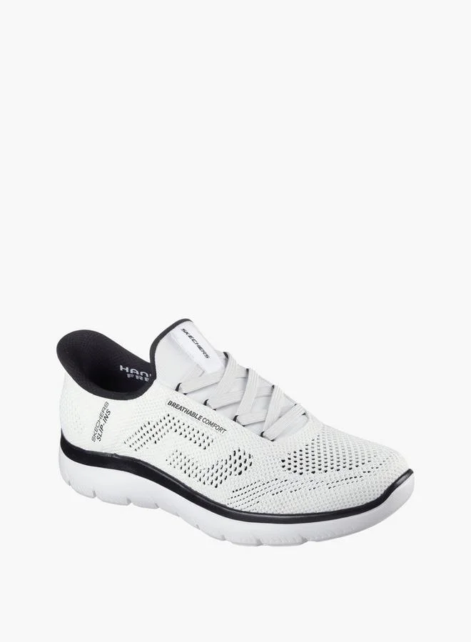 SKECHERS Men'S Summits Slip-On Sports Shoes With Lace Detail - 232939-Wbk