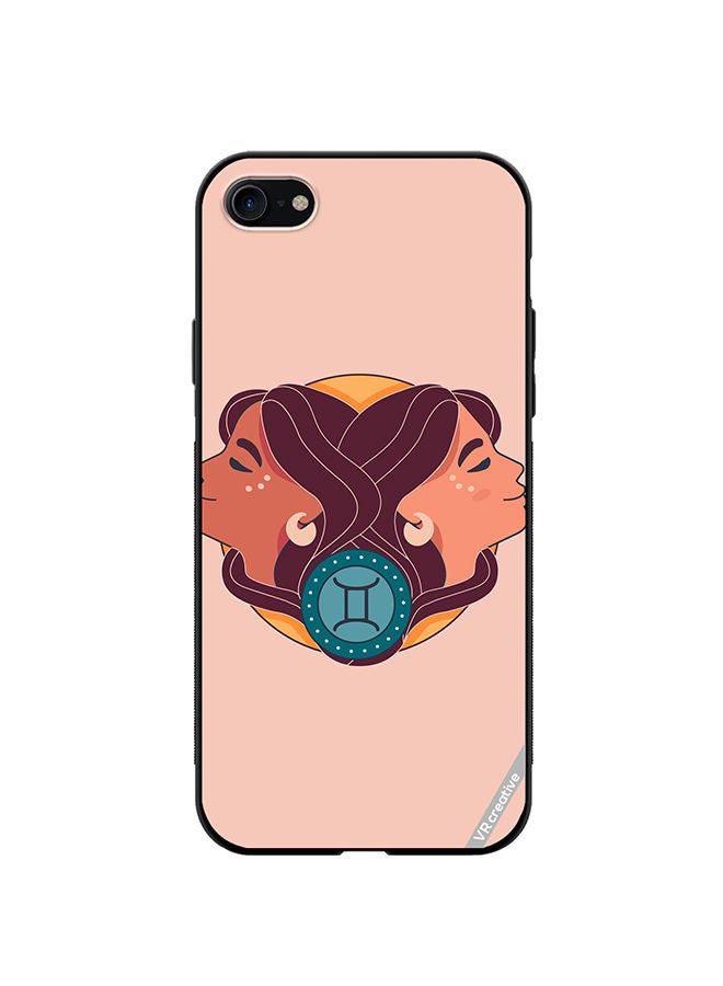 VR CREATIVE Protective Case Cover For Apple iPhone SE (2022) Gemini Zodiac Signs Design Multicolour - Image 1