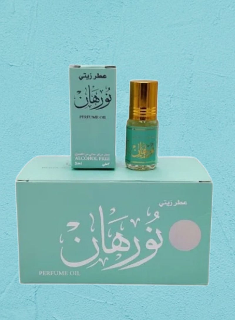 بانافع 12 قطع عطر زيتي نورهان  ثابت وفواح عبوة اقتصادية 3 مل - Image 1