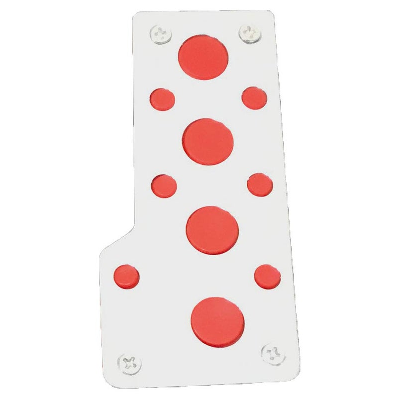 Oshotto 3 Pcs Non-Slip Manual CS-08 Car Pedals Kit Sports Pad Covers Set Compatible with Maruti Suzuki Zen Estilo (Red) - Image 4