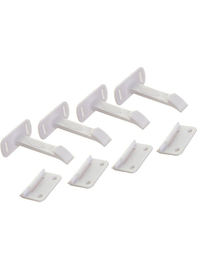 Dreambaby Adhesive Safety Latches for Drawers & Cabinets, White, 4 Count - Image 5