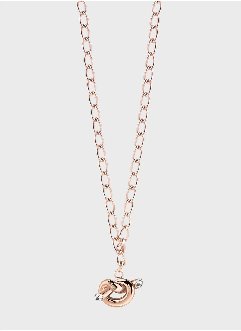 GUESS Knot Small Chain Necklace