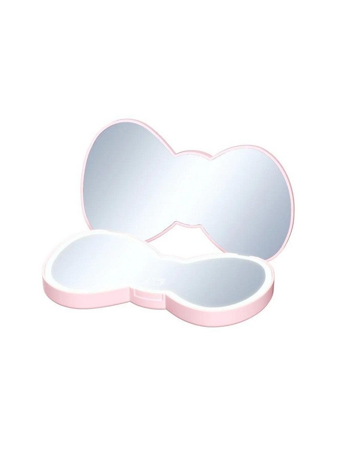 IMPRESSIONS VANITY · COMPANY Impressions Vanity Hello Kitty Bow Led Compact Mirror, Double Sided Cute Travel Makeup Mirror, Soft Touch Button With Slide Down Auto Shut Off (Small)  - Image 2