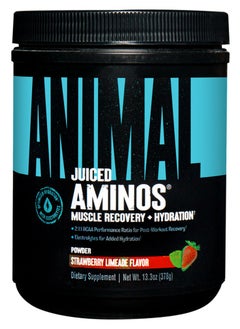 UNIVERSAL NUTRITION Animal Juiced Aminos Strawberry Limeade Flavour  30 Servings Post Workout Recovery 