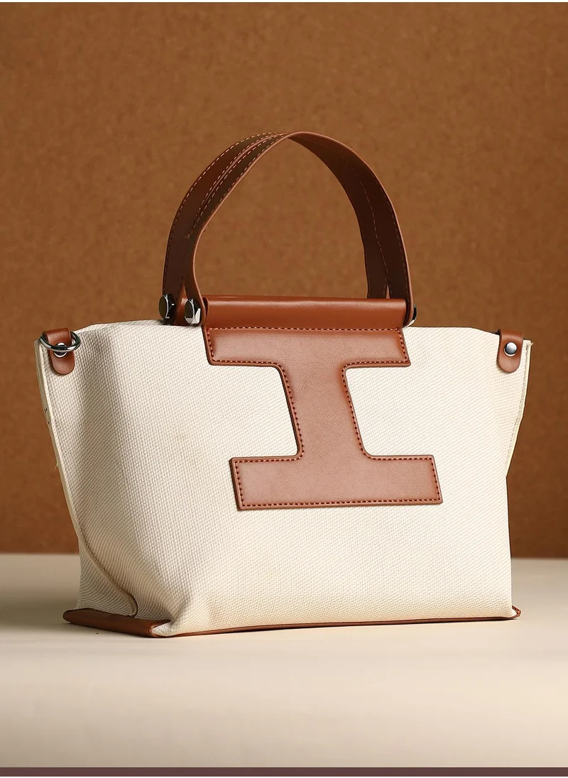 صوص هاوت Women's The Riviera-Daze Hand Bag - Russet Brown & Cream White