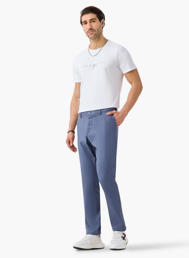 ايكونيك تيشيرت مطبوع أيقوني بياقة دائرية وأكمام قصيرة - Image 2