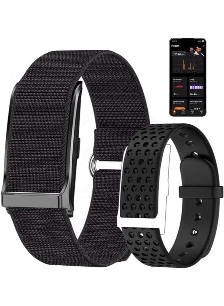 Aiorddl Screenless Fitness Tracker Smart Bracelet, 24/7 Activity, Heart Rate & Sleep Monitoring, Sports Tracking, Waterproof Lightweight Smart Band with 2 Replaceable Straps for Men & Women - Image 1