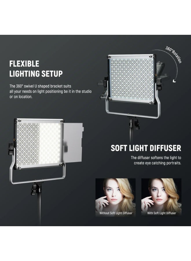 نيوير 2 Pack Upgraded RGB660 PRO II LED Video Light - Image 5