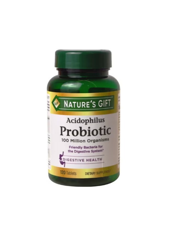 NATURE'S GIFT Probiotic Digestive Enzyme 120 Capsules  - Image 1
