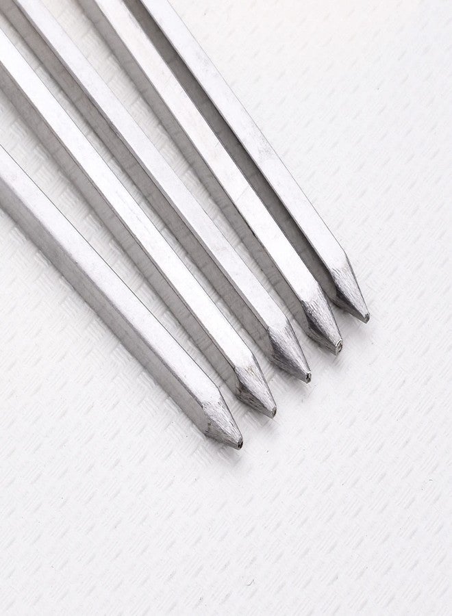 HONSHEN 8 inch Barbecue Skewers Square Metal BBQ Sticks,HONSHEN 12Pack Stainless Steel Skewer,Kebob,kabob Sets for Grill Outings Cooking (BBQ Skewers Square 8inch-12p) - Image 4