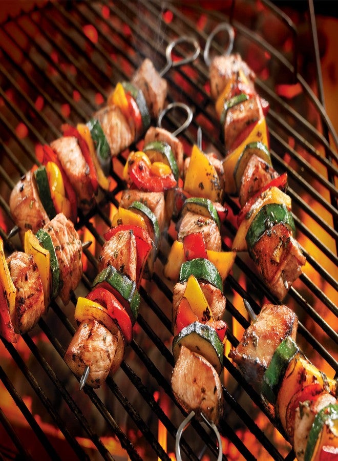 HONSHEN 8 inch Barbecue Skewers Square Metal BBQ Sticks,HONSHEN 12Pack Stainless Steel Skewer,Kebob,kabob Sets for Grill Outings Cooking (BBQ Skewers Square 8inch-12p) - Image 3