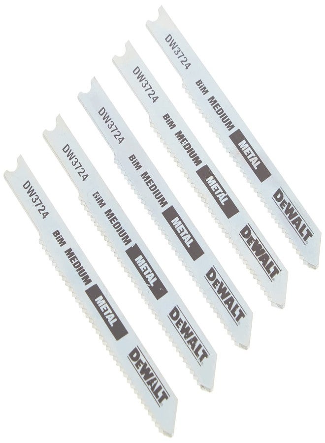 ديوالت شفرات منشار كهربائي من دي والت DW3724-5، قطع معدني متوسط، ساق على شكل حرف U، 3 بوصات، 18 سنًا في البوصة، عبوة من 5 قطع (DW37245) فضية - Image 2