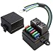 Weasch 12V PreWired Fuse Relay Box 4Pin 40A Relay Block and Kit 2 Relays and 6 ATCATO Blade Fuses for Cars Truck Marine Boat Jeep - Image 2