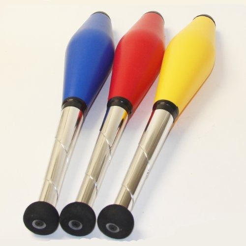 Zeekio Pixie JuniorSized Juggling Clubs Set Blue Red Yellow - Image 1