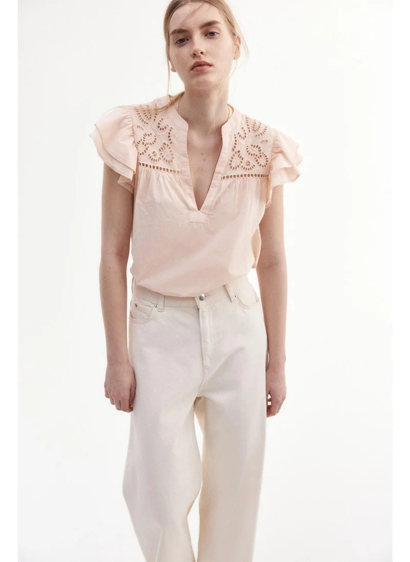 اتش اند ام Broderie anglaise blouse