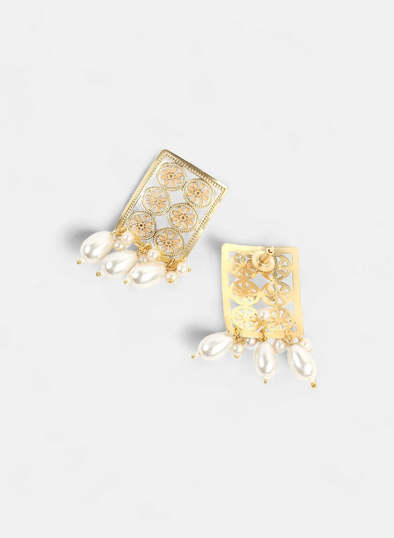SOHI Pearls Artificial Drop Earring Jewellery