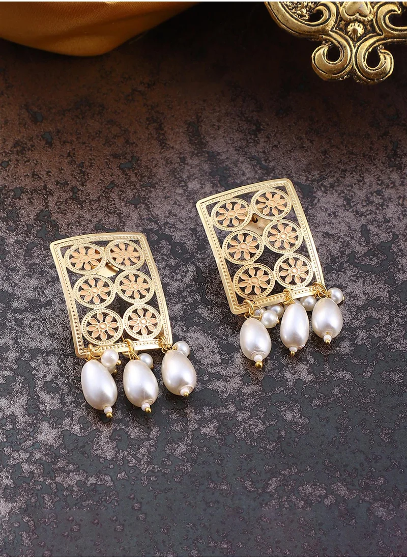 سوهي Pearls Drop Earrings