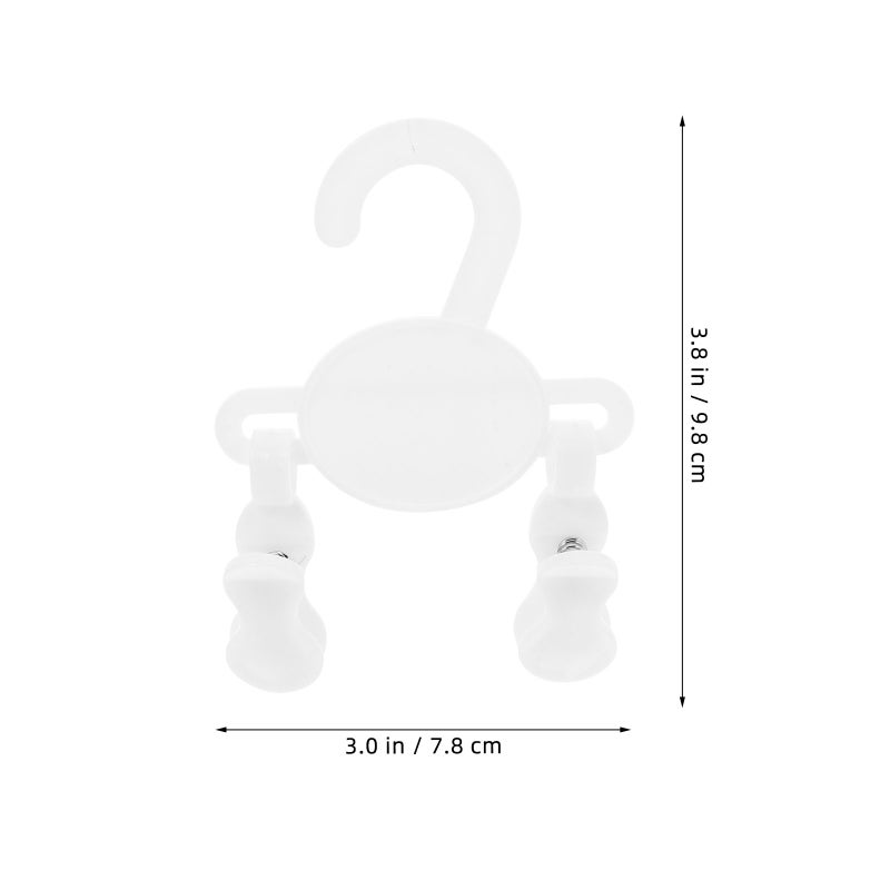10 Pcs Baby Hangers Closet Baby Clothes Hangers With Clips Kids Sock Shoe Drying Rack For Nursery Closet Organizer - Image 2