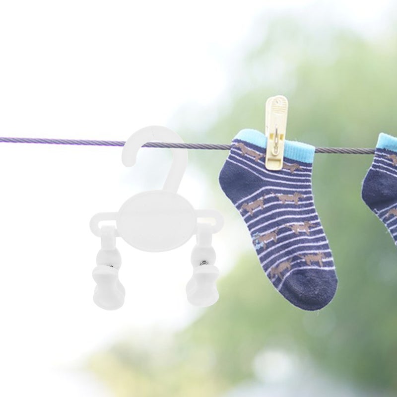 10 Pcs Baby Hangers Closet Baby Clothes Hangers With Clips Kids Sock Shoe Drying Rack For Nursery Closet Organizer - Image 5