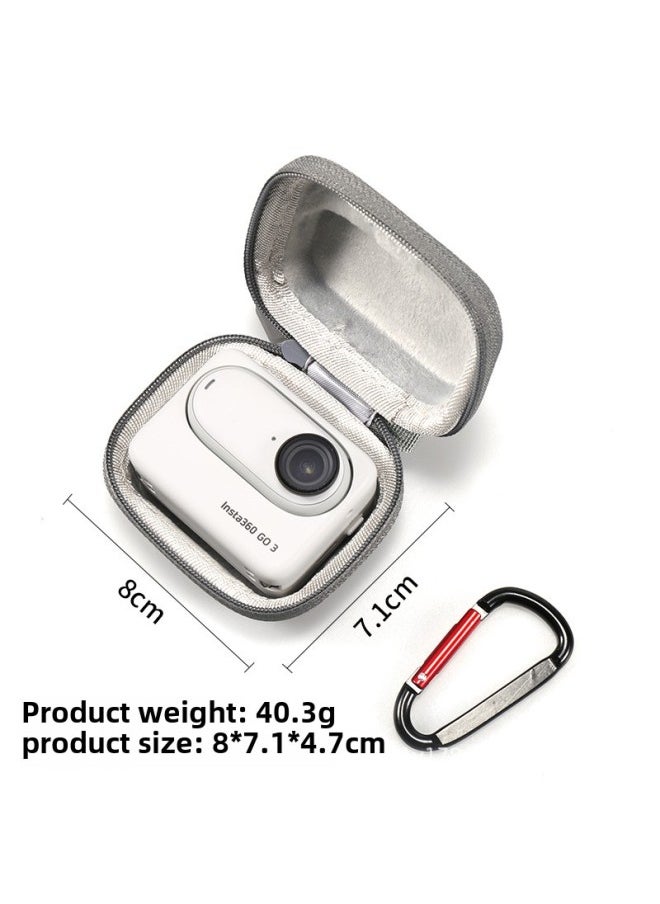 Generic Insta 360 GO3S Body Bag Shadow Stone Go3s Thumb Camera Storage Bag 360 GO3 Storage Bag Accessories-Color:Insta Go3 Gray Body Bag  - Image 1
