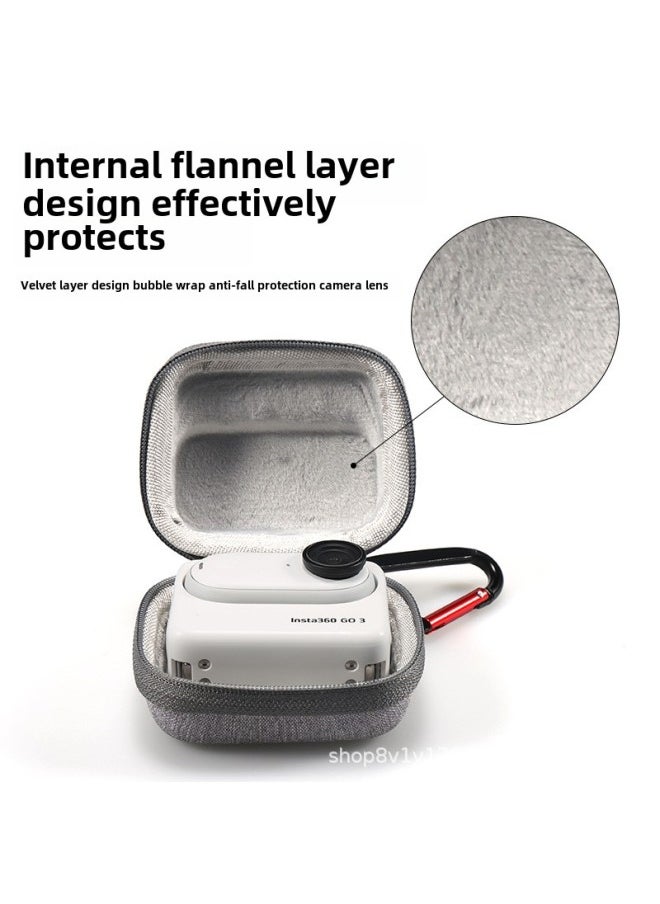 Generic Insta 360 GO3S Body Bag Shadow Stone Go3s Thumb Camera Storage Bag 360 GO3 Storage Bag Accessories-Color:Insta Go3 Gray Body Bag  - Image 4
