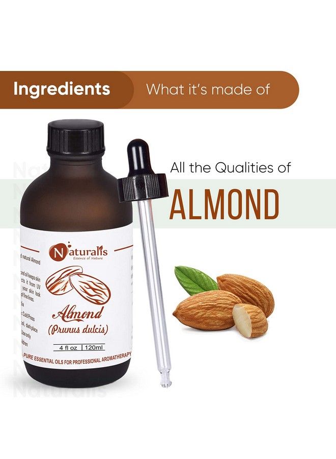 Naturalis Essence Of Nature Pure Cold Pressed Sweet Almond Oil For Hair And Skin 120Ml - Image 3