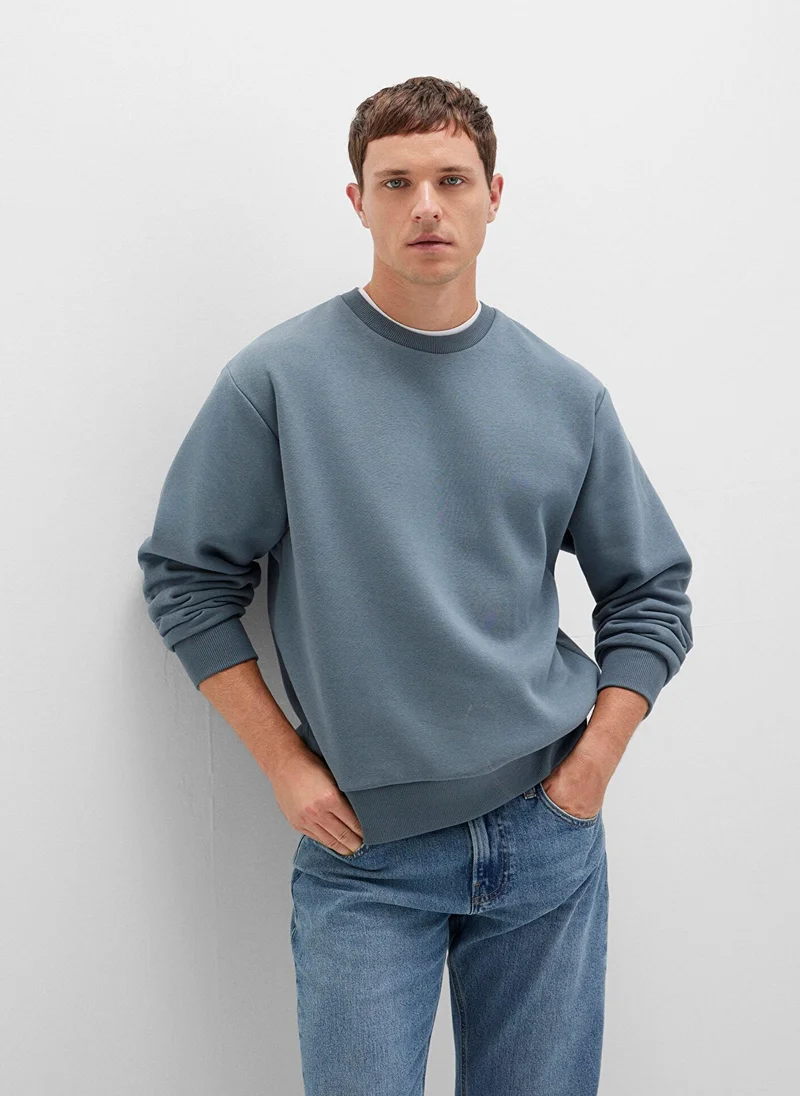 MAVI Crew Neck Navy Basic Sweatshirt
