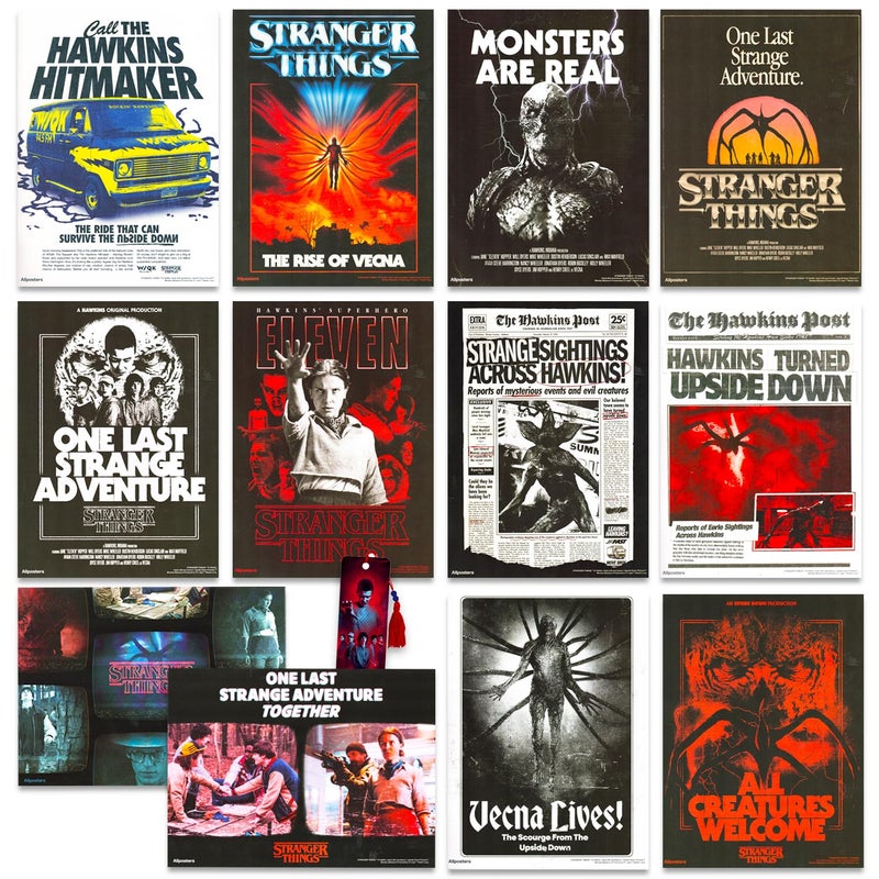 Stranger Things Poster Book - Bundle Includes 12 Posters Featuring Season 5 Final Season Artwork for Boys Room Decorations Plus Bookmark | Stranger Things Room Decor for Boys, Girls, Kids - Image 1