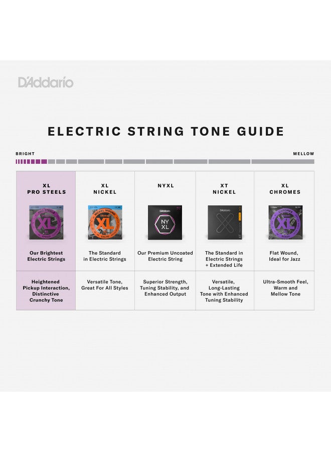 D'Addario XL ProSteels Bass Guitar Strings - EPS160-5 - 5 String - Long Scale - Medium, 50-135 - Image 2